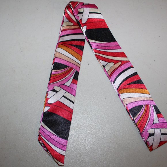 NEW HANDBAG HANDLE SCARF HEAD BAND NECK SCARF BEAUTIFUL COLOR PATTERN - Picture 2 of 3